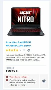 Eladó-Napredaj acer nitro 5 laptop - 1