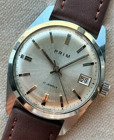 Československé Retro Vintage hodinky PRIM Elegant 2 Chrom - 1