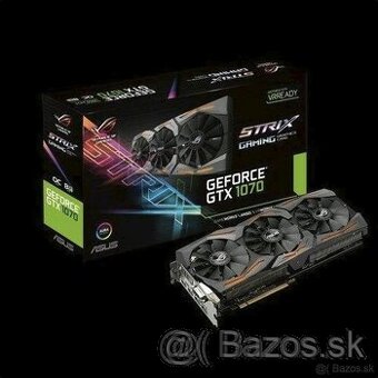 Predám ASUS NVIDIA GEFORCE GTX 1070 ROG STRIX