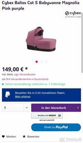 Cybex Balios Cot S Lux Balios/Talos Magnolia Pink purple - 1