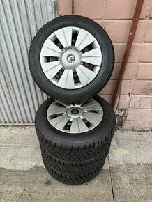 Zimne pneu 185/60 R14 na diskoch 5x100 Fabia - 1