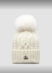 Moncler čiapka - biela / white