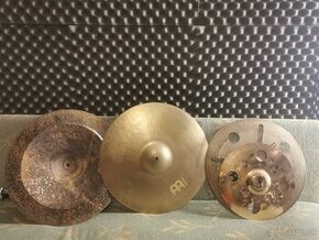 Predám 3 činely Meinl Byzance + Stojany