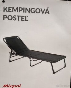 Nová kempingová posteľ.