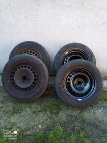 Plechové disky a zimné gumy 185/65 R15 T,