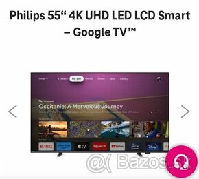 Philips 55" 4K UHD LED LCD Smart - Google TV - 1