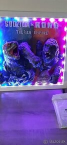 Led 3D Obraz Godzilla x Kong