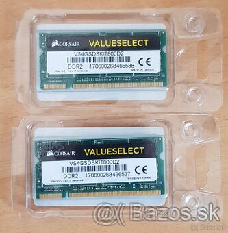 Pamäte RAM 8Gb DDR2 (2x4Gb)