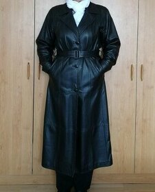 Luxusný kožený kabát v. 42/44 - 1