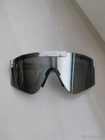 Športové slnečné okuliare Pit Viper - bielo sivé
