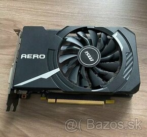 Predám grafiku MSI GTX1060 3GB GDDR5 / AERO verzia