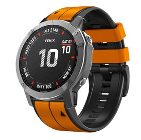 Remienok Easyfit pre Garmin Fenix 3,5X,6X,7X,26mm,Orange-Blk - 1