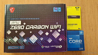 Intel i7-12700k + Msi Z690 Carbon WIFI + 32 GB DDR5 RAM