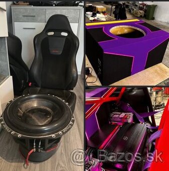 Pride car audio zostava -subwoofer , bedňa a zosilovač