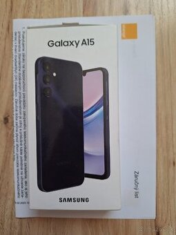 Samsung Galaxy A15 4GB/128GB čierny