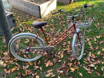 Eska mestský dámsky bicykel celoprerobený oranžový - 1