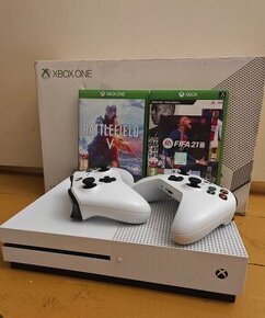 X-box one s 1tb 2 ovládače plus hry