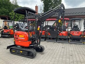 Pásový bager XN18 CRONA, s motorom KUBOTA, 1700 kg