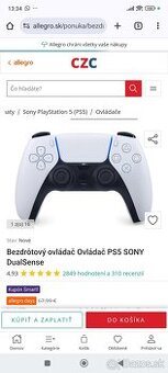 Bezdrôtový ovládač Ovládač PS5 SONY DualSense