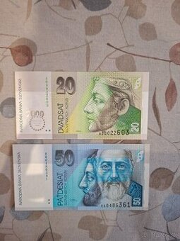 Bimilenium, 20sk, 50sk UNC