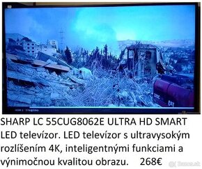 Sharp LED smart 4K -LC-55CUG8062E