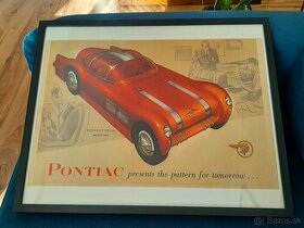 Vzácny automobilový plagát - PONTIAC