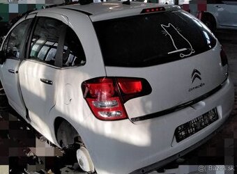 CITROEN C3 1.4 2011 predám AIRBAGY, DVERE, RIADENIE, PREVODO