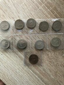 staré mince 20 halier 1 ČSR