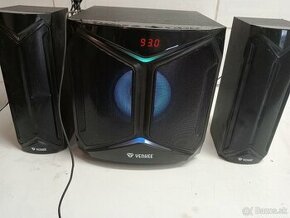 Reproduktory 2.1 bluetooth rádio AUX - 1