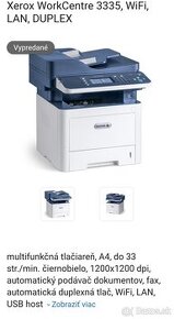 Xerox WorkCentre 3335 Laser A4 1200 x 1200 DPI 33 str. za mi