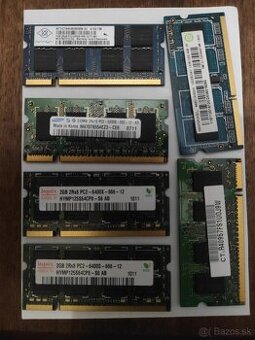 Pamäte RAM do notebookov DDR2 DDR3