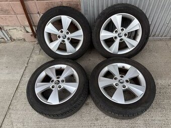 16" Elektrony SKODA 5x112 s letnymi pneu 205/55 R16 - 1