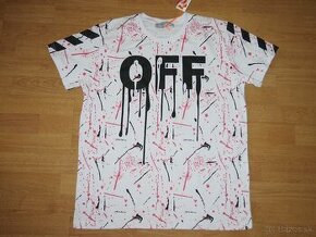 Off White pánske tričko biele