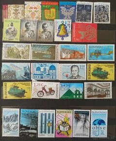 Zbierka poštových známok SLOVENSKO eurova mena 95 ks - 1