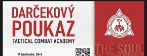 Darčekový poukaz Tactical Combat Academy