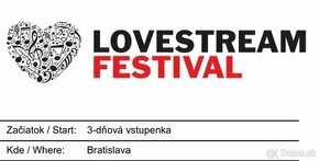 Lovestream 3d vstupenka