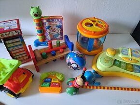 Drevene hračky, vkladačky, klavir,knižky,zatĺkačka - 1