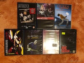 Hudobné DVD - Metallica, Queen, Frank Zappa, Eric Clapton…