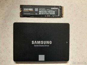 Predám SSD Samsung 980 1TB NVMe a Samsung 850 EVO 500GB SATA