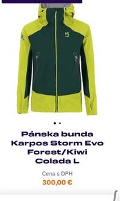 Pánska bunda Karpos Storm Evo Forest/Kiwi