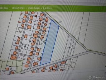 Stavebný pozemok Tureň 2km od  Senec