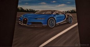 Bugatti Chiron (maľované ručne)