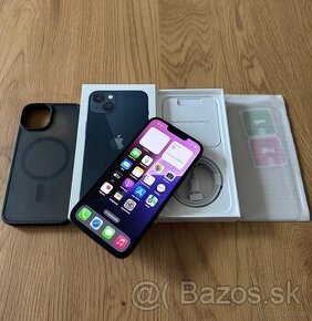 iPhone 13 128 gb Midnight v záruke + príslušenstvo