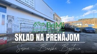 Prenájom, skladové priestory  60m2  Banská Bystrica-Sásová