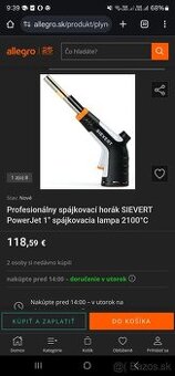 Predám spájkovací horák Sievert