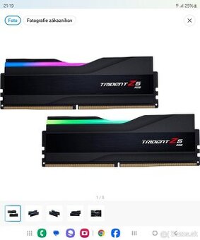 G.SKILL 32 GB KIT DDR5 7600 MHz CL36 Trident Z5 RGB Black