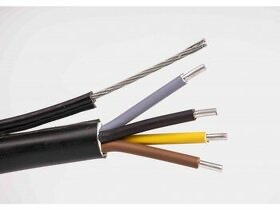 Závesný hliníkový kábel - AYKYz 4x16mm2 - 15,3m - 1