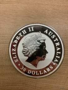 Strieborná minca 1kg AUSTRALIAN 2011 Kookanburra