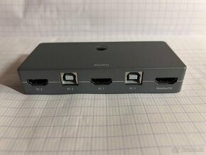 KVM (HDMI+USB) prepínač pre 2 PC na 1 monitor. V zaruke