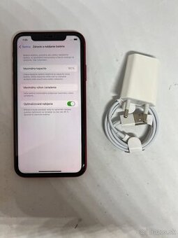 IPHONE XR RED 64GB ZÁRUKA - VEĽMI DOBRÝ STAV